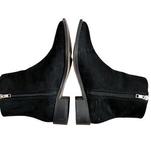 Bebe Womens Bling Black Suede Midolo Chelsea Booties w/rhinestones size fall 7M